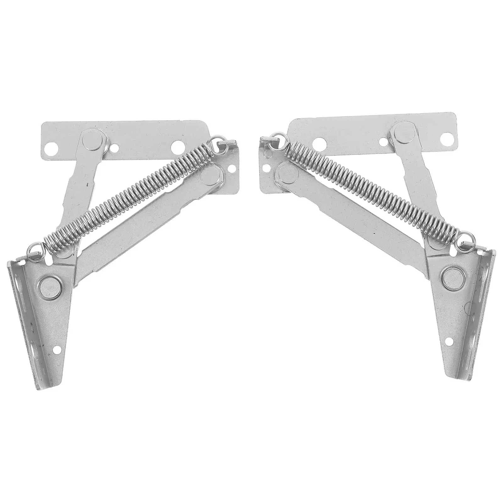 2Pcs 80 Degree Scissor Hinge for Cabinet Doors Lift Up Mechanism Heavy Duty Cold Rolled Steel Spring Folding Support Hinge