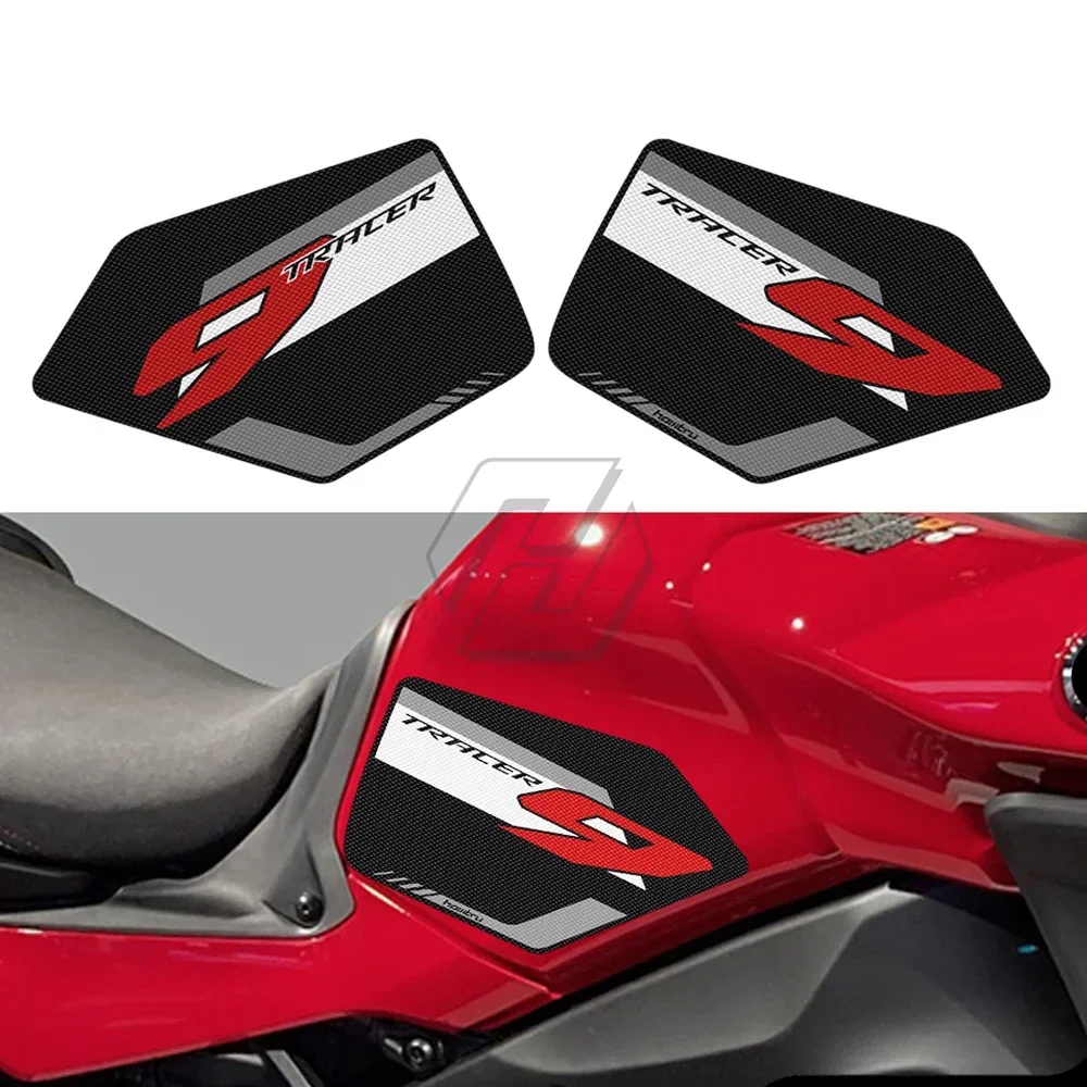 

Motorcycle Tank Grip Traction Pad Side Gas Knee Protection Anti-slip Sticker for Yamaha TRACER 9 2021-2022