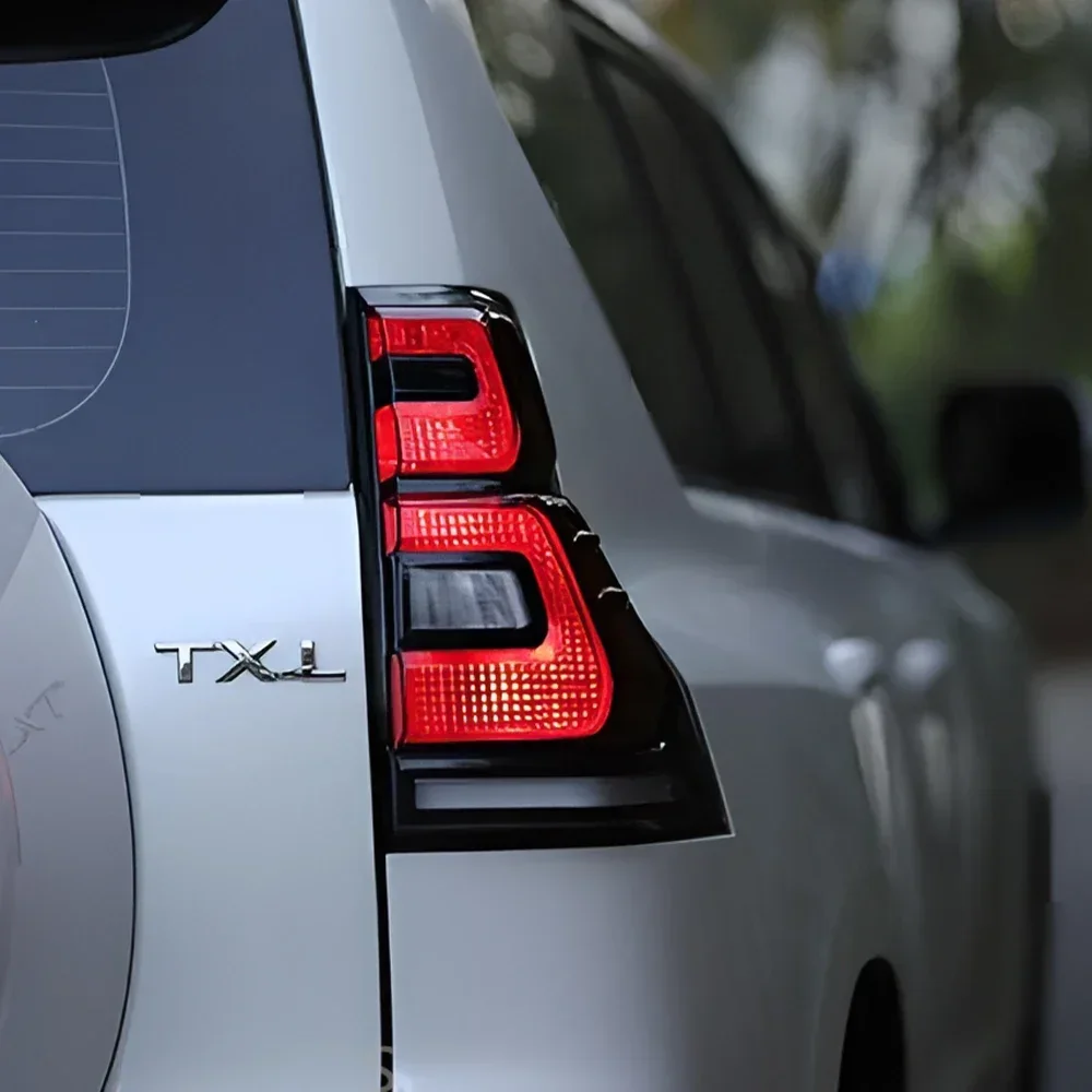 أضواء خلفية السيارات الجمعية الأصلية لتويوتا برادو 2018-2023 LED الديناميكية بدوره سيارة الخلفية الخلفية مصابيح التوصيل والتشغيل الملحقات #3