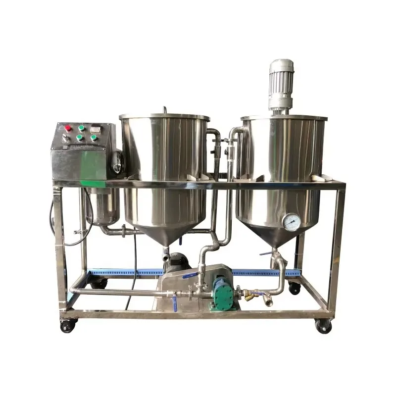 Small Scale Palm Oil Refining Machine Mini Vegetable Oil Refinery Equipment Commercial OEM Customized