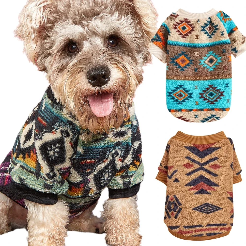 Newest Woolen Sweater for Small Dogs Warm Fleece Spring Autumn Pet Dog Clothes Chihuahua Schnauzer Puppy Pullovers Outfits