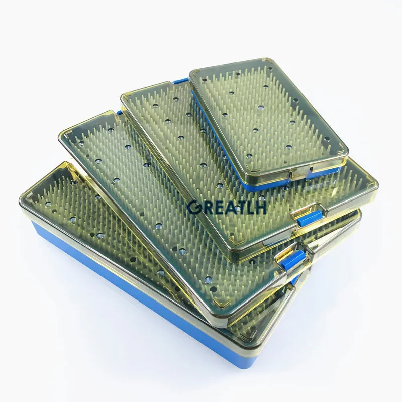 Silicone Sterilization Tray Case Veterinary Opthalmic Surgical Instrument Dental Instrument Disinfection Box