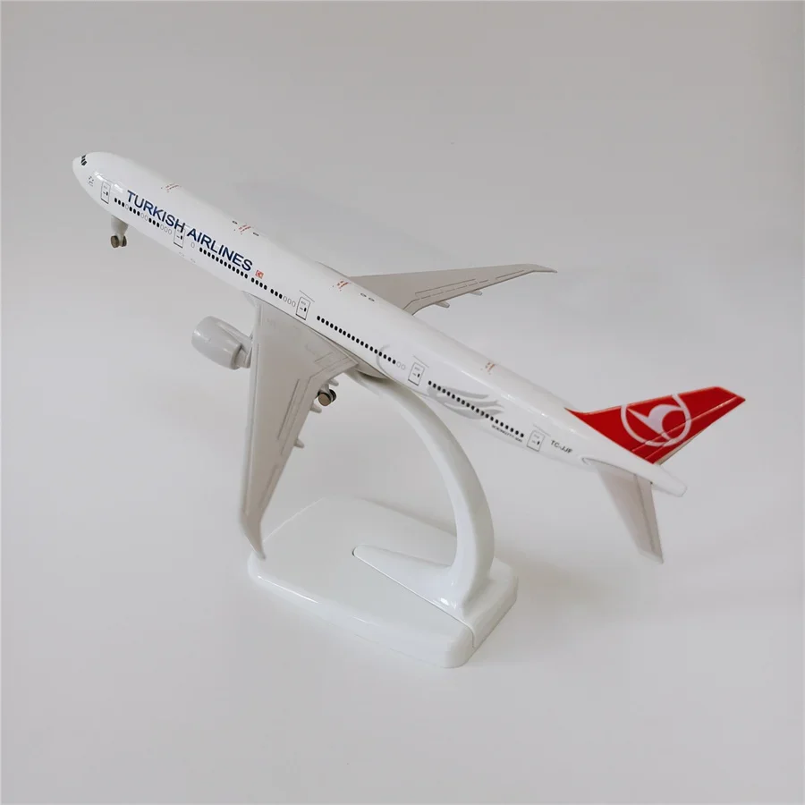 19 cm Air Turkish Airlines Boeing 777 B777 Airways Model samolotu ze stopu metalu Model samolotu Diecast z kołami Podwozie