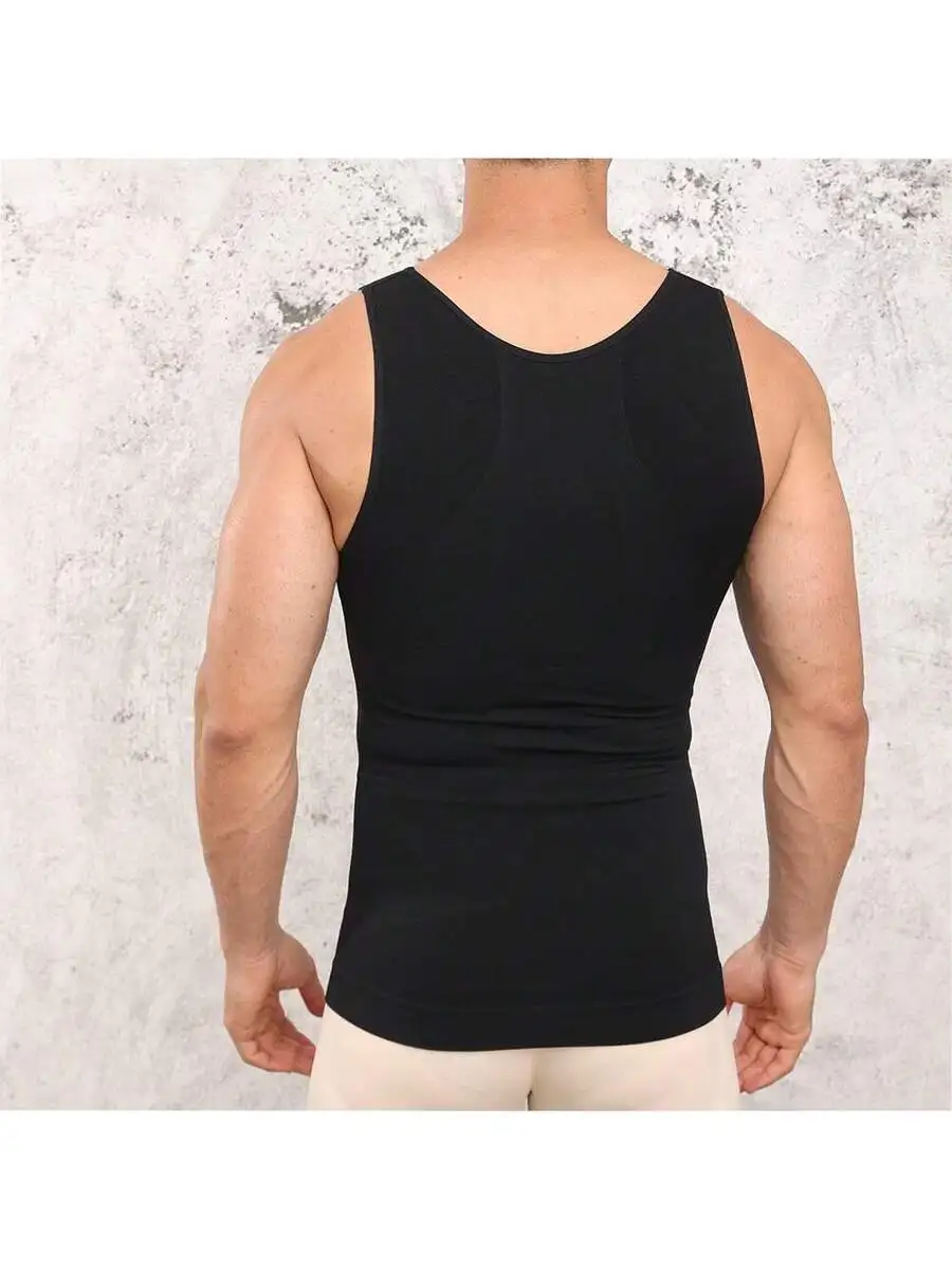 

Mens Compression Tank Top Tummy Control Shapewear Seamless Breathable Undershirt