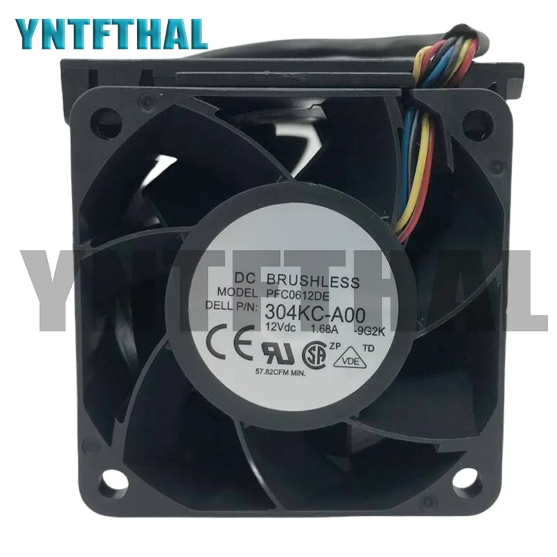 

0304KC 304KC 90C8M 090C8M FC0612DE R510 6056 PFC0612DE 12V 1.68A 304KC-A00 Cooling Fan USED Condition