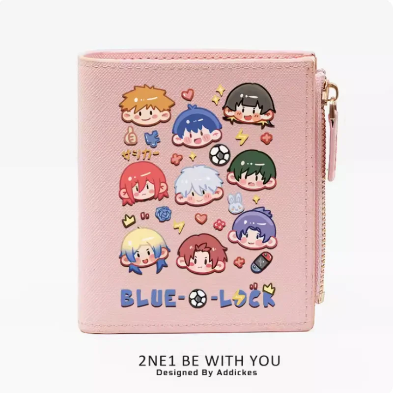 Anime Nagi Seishiro Blue Lock Chigiri Hyoma Fashion Wallet PU Purse Card Coin Zipper Money Bag Cosplay Gift B1520