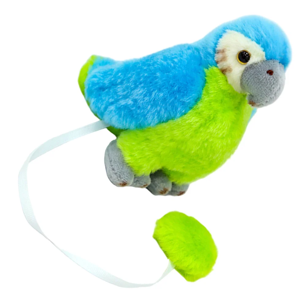 ตุ๊กตานกแก้วสีน้ำเงินแบบสวมไหล่  นกมาคอว์เหมือนจริง  อุปกรณ์ประกอบชุดโจรสลัด  ของชำร่วยงานปาร์ตี้ฮาโลวีน  ของตกแต่งคอสเพลย์