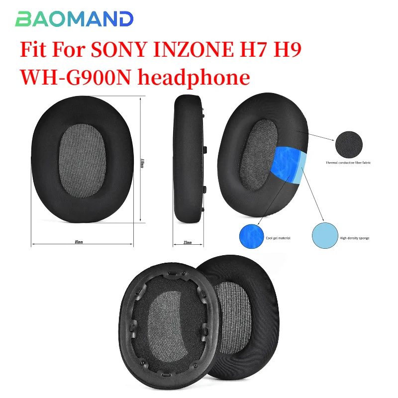 

Replacement Earpads Foam Ear Pads for SONY INZONE H7 H9 WH-G900N Headphones Earmuff Earphone Sleeve Headset