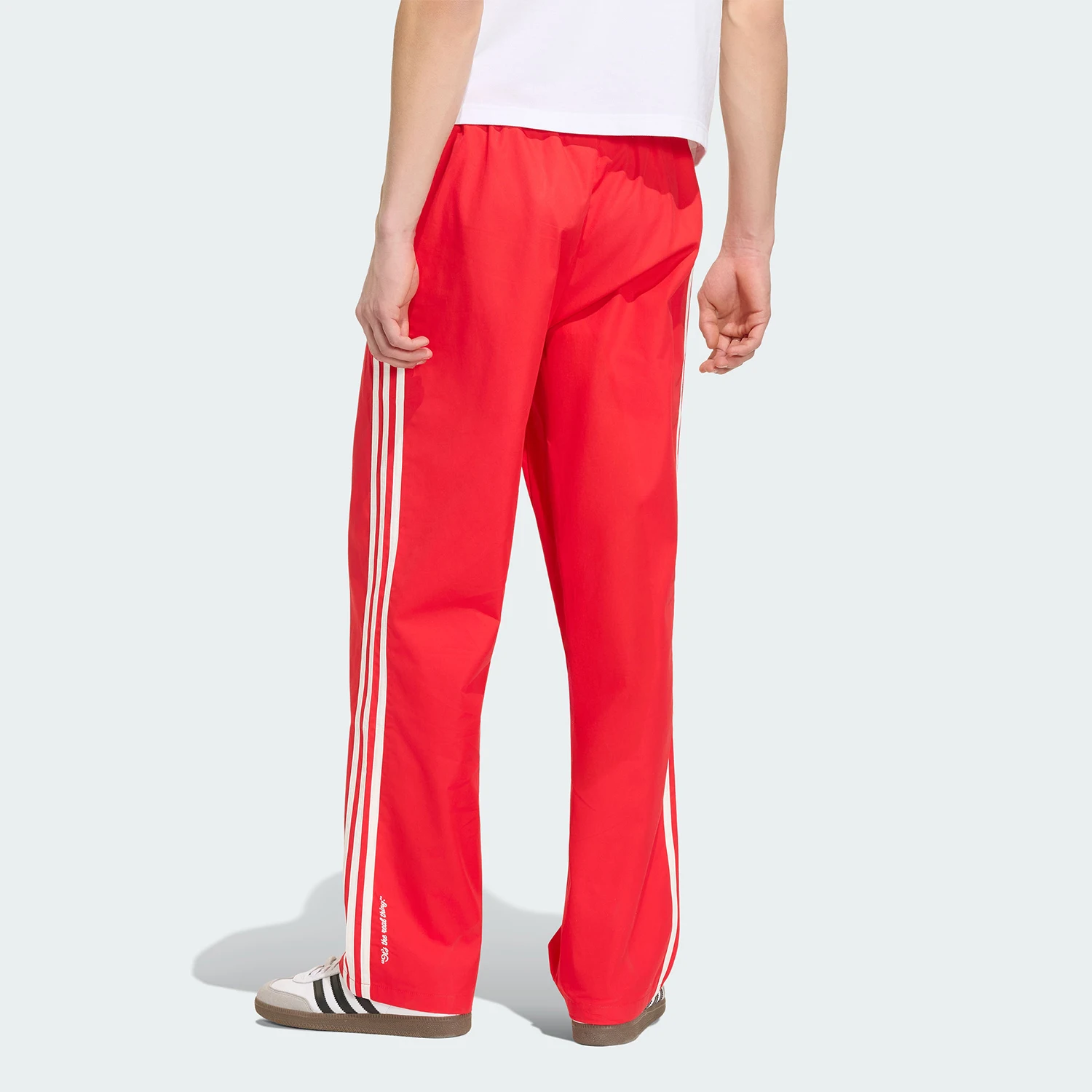 Adidas genuine clover men's retro lace up knitted sports pants KY2110