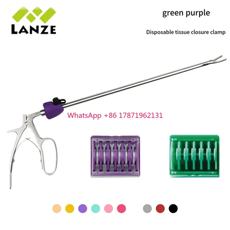 High Quality Medical Vascular Clip Applier 5mm 10 mm Surgical Clip Applier Laparoscopy Clip Applier