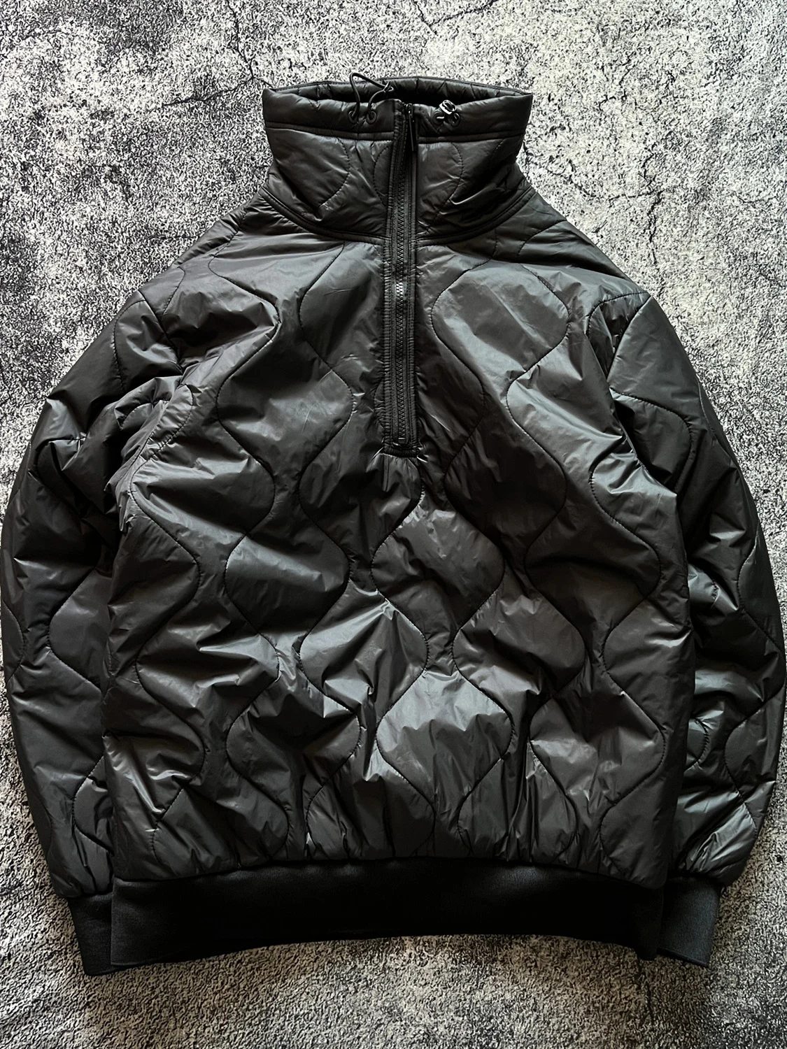 

Ретро-куртка в американском стиле, утепленная, свободного кроя, на молнии, с воротником-стойкой, молодежная, модная, из полиэстера и хлопка