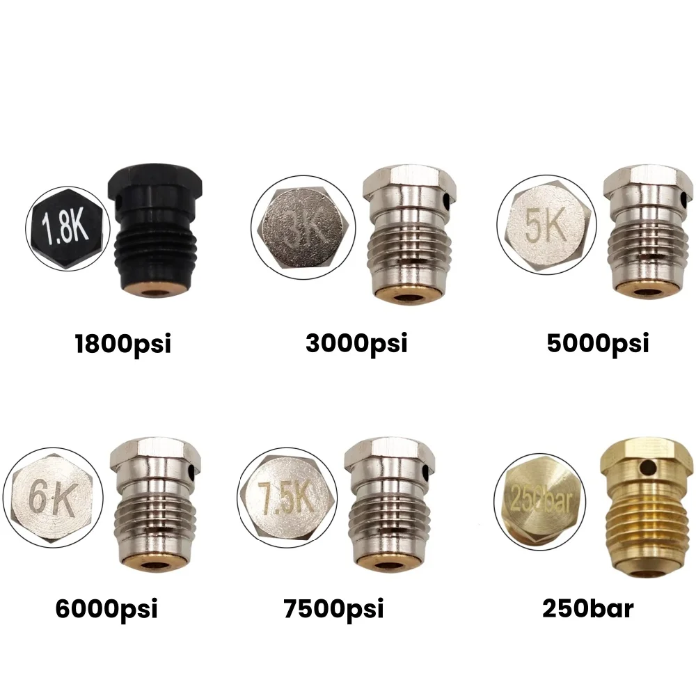 HPA Compressed Air CO2 Tank Regulator Valve Burst Safty Disk Disc with 3/8-24UNF Thread 1.8K , 3K , 5K , 7.5K Cylinder Bottle