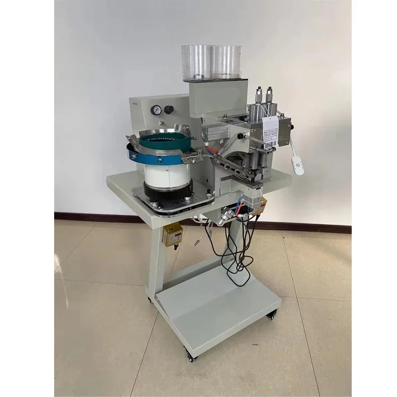 

Automatic Pearl Attaching Machine Pearl Bead Punching Fabric Nail Riveting Sewing Attach Fix Setting Machine
