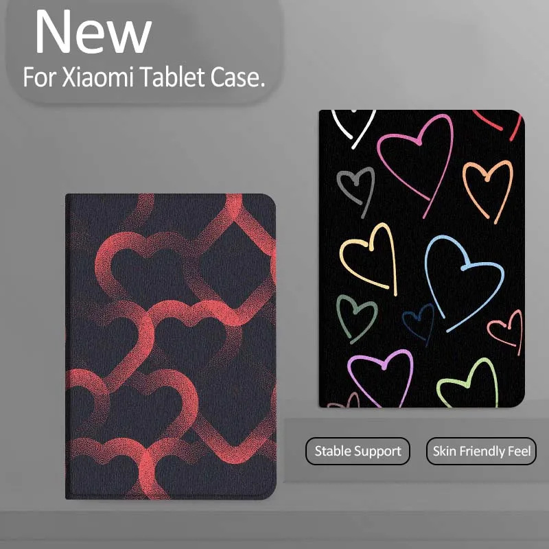 

Colorful Cartoon Heart Gift Tablet Case For Xiaomi Redmi Mini Pad SE K 2 4 5 6 7 8 2023 2025 11 8.8 11.2 10.1 Pro