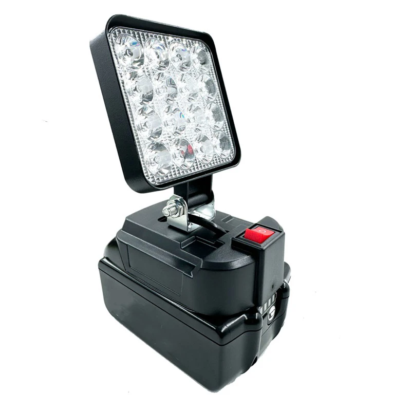 3/4 pulgadas para Makita 14,4 V-18V Li-ion batería LED luces de trabajo linterna Camping lámpara de inundación foco al aire libre lámpara de emergencia