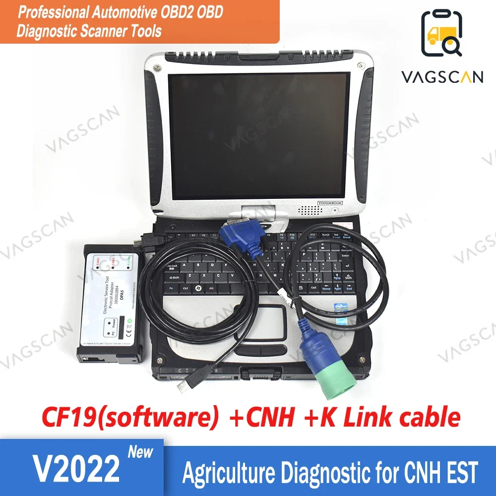 

9.5 FOR CNH EST DPA5 CF19 CF-19 laptop Diagnostic Kit FOR CASE Engineering Level TRACTOR Truck Diagnostic tool