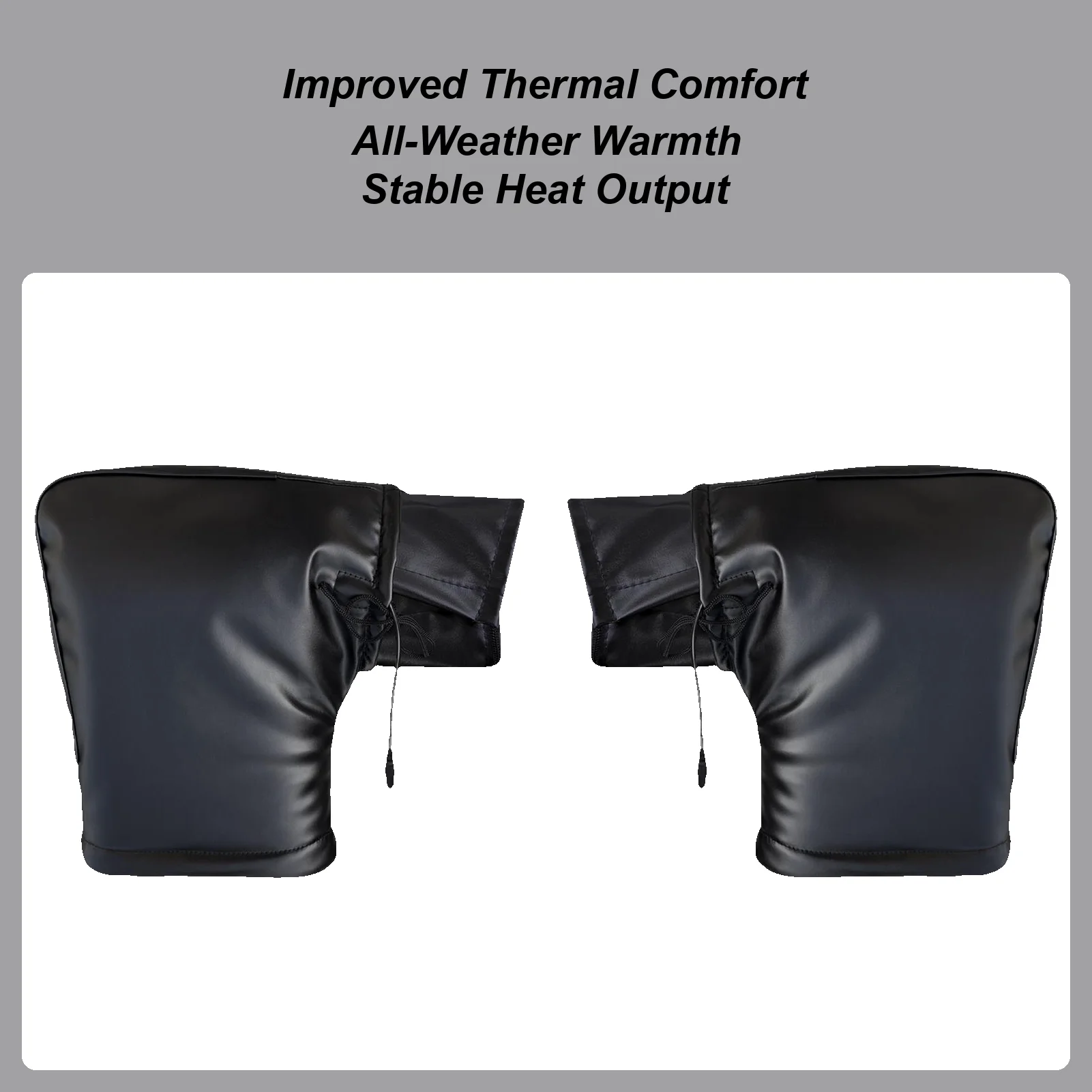 

Heated Handlebar Mitts For Motorcycle Windproof Hands Warmer Motorbike Handle Grip Gloves For Scooters ATVs Snowmobiles