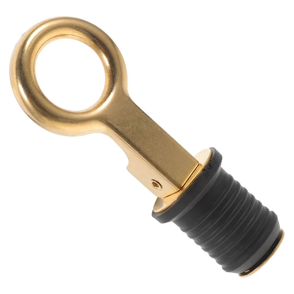 Boat Brass Drain Plug High Temperature Resistant Marine Accessory for Kayaks Motorboats Yachts Efficient Deck Water Removal