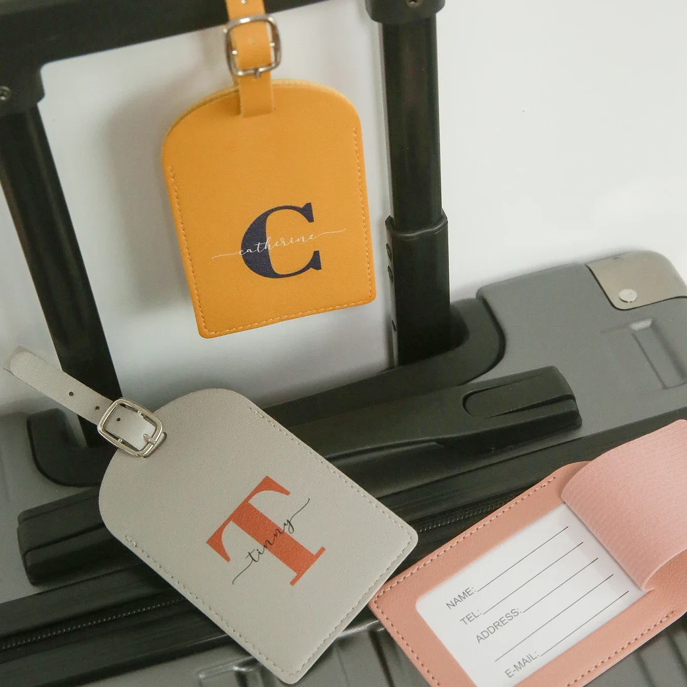 

Custom Name Luggage Tag for Suitcases Personalized Colorful Name Luggage Tags with Privacy Name Card Travel Accessories