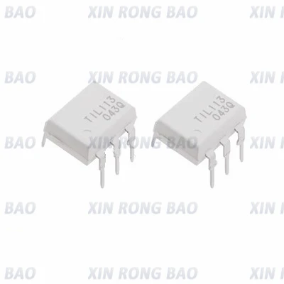 10pcs TIL113 TIL113M DIP-6 Straight Plug Darlington Optocoupler Chip IC Integrated Circuit