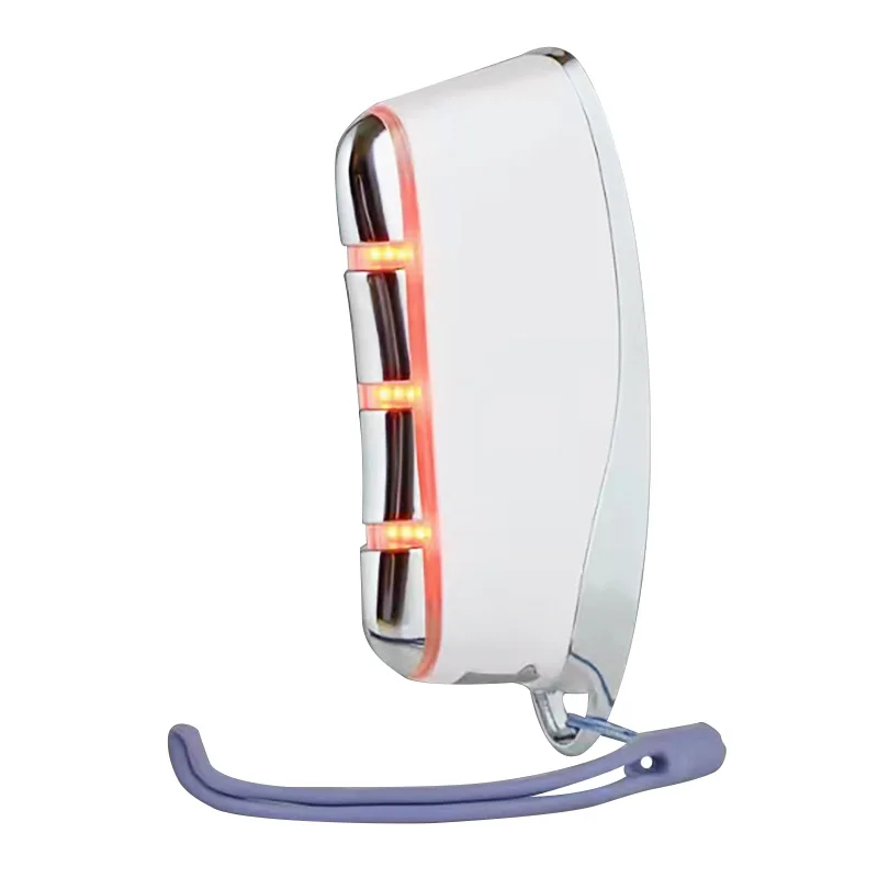 

Home Use Beauty Device Lifting V-Face Vibrating Meridian Massager with Scraping Board and Color Light for Face