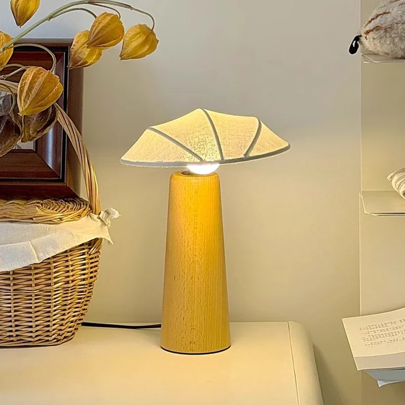 مصمم وابي سابي خمر الرجعية مكتب خشبي ضوء LED E27 زن الفن ديكور الجدول مصباح المعيشة/غرفة الشاي الأرائك دراسة استوديو بار