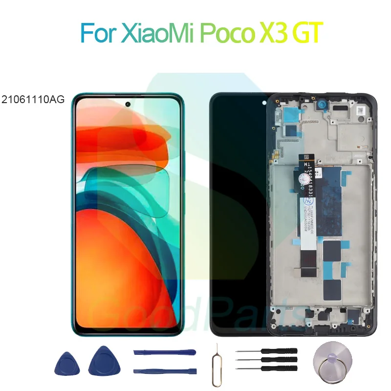 

For XiaoMi Poco X3 GT Screen Display Replacement 2400*1080 21061110AG Poco X3 GT LCD Touch Digitizer