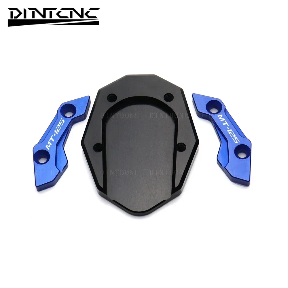 Motorcycle Stand Enlarger Foot Pad Side Kickstand Extension Plate For YAMAHA MT15 M-SLAZ MT125 2015-2020 MT FZ 15 25 2022 2021