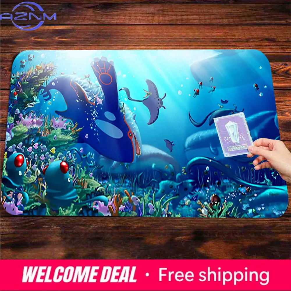 Kyogre Underwater Ocean Non-Slip Washable Gaming Desk Mat