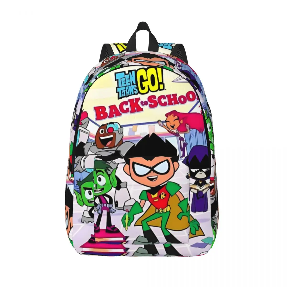 Teen Titans Go Team Comic Backpack Elementary High College School Student Bookbag Teens Daypack Sports