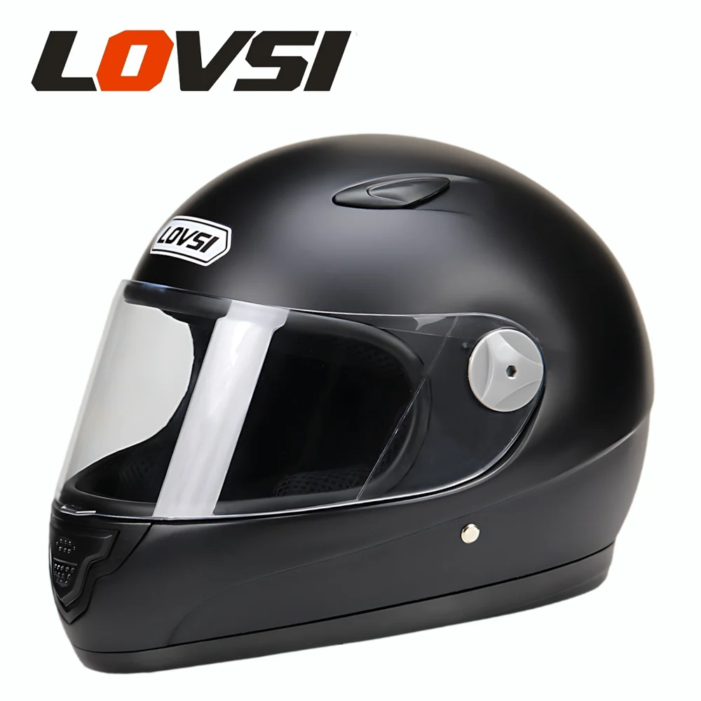 Unisex Full Face Motorcycle Helmet DOT Certified Dual Lenses Large Tail Wing Winter Cycling Cool Stylish Design