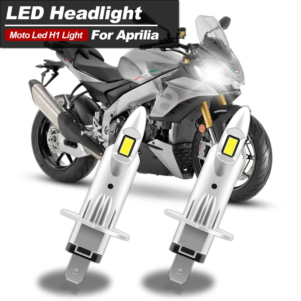 

1/2PCS Motorcycle H1 LED Headlight Bulbs 20000lm 6500k For Aprilia Pegaso 650 1996-2002 High Low beam Moto White CANbus
