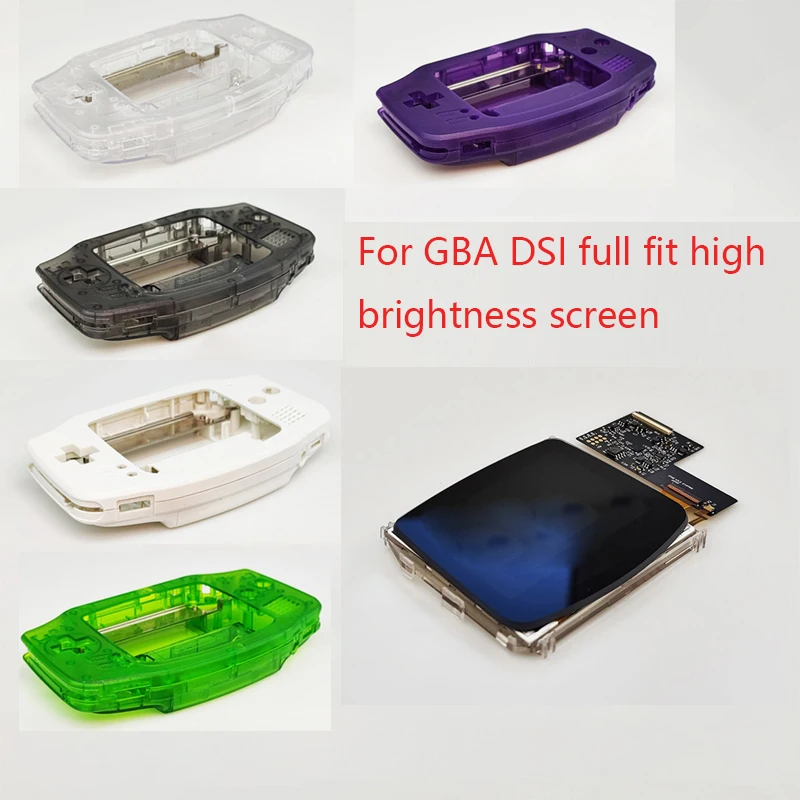 

2022 DSI Dot-to-Dot Pre Laminated Highlight Screen Kits For GBA 32pin/40pin highlight brightness lcd kits for GameBoy Advance