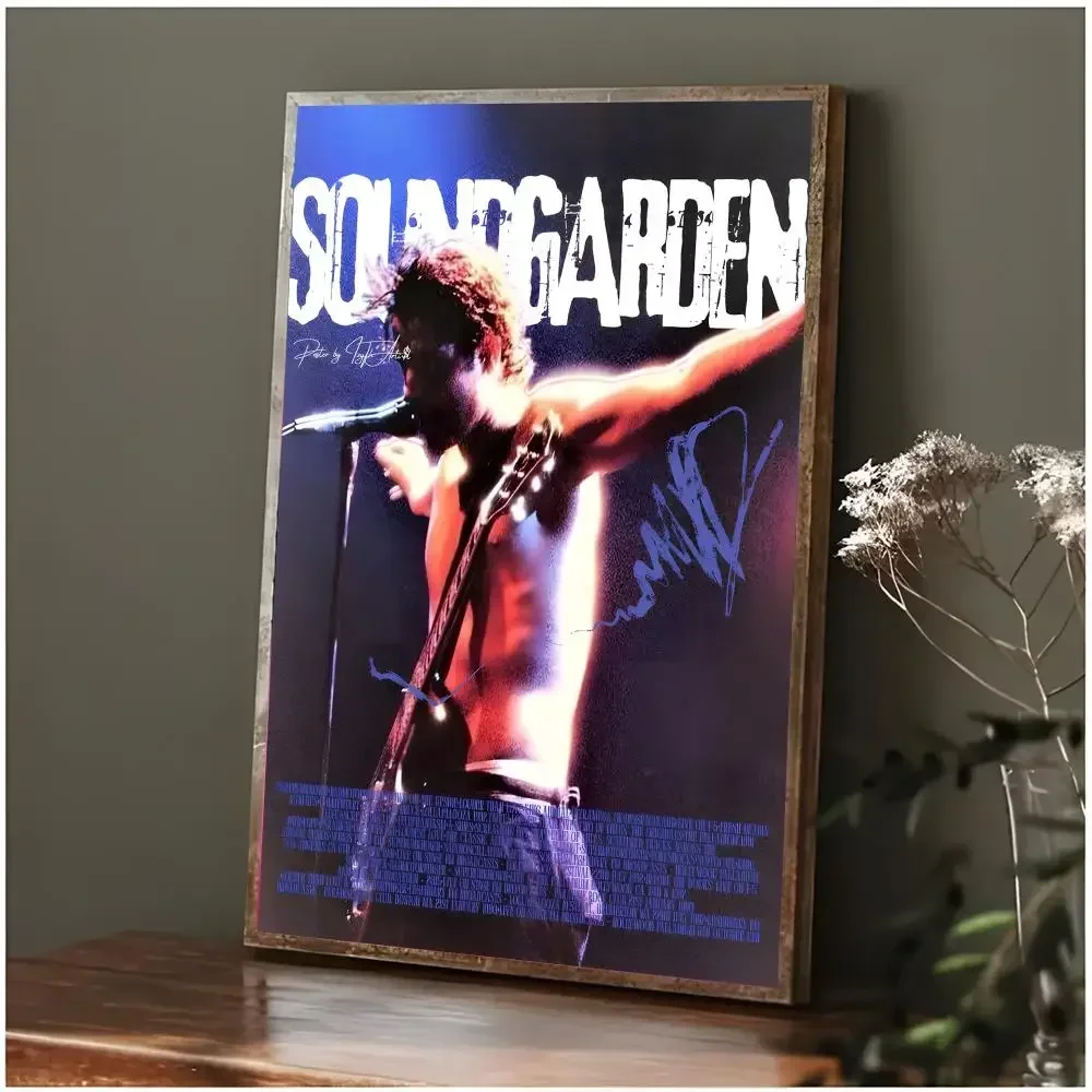 Grunge Rock Band S-Soundgarden Poster Modern Wall Art Bedroom Living Room Print Unframed