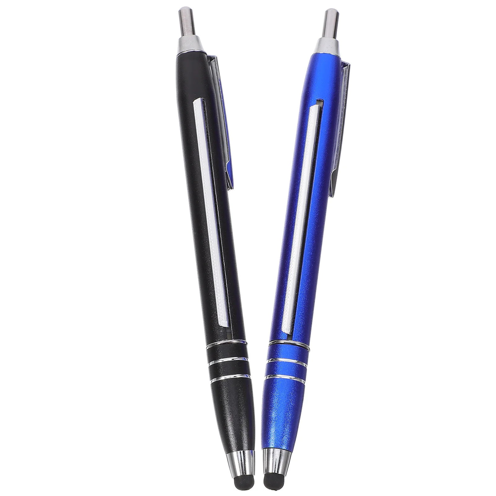 

2 Pcs Drawing Ballpoint Pen Pens Black Pull Paper and Aluminum Teacher Pointing