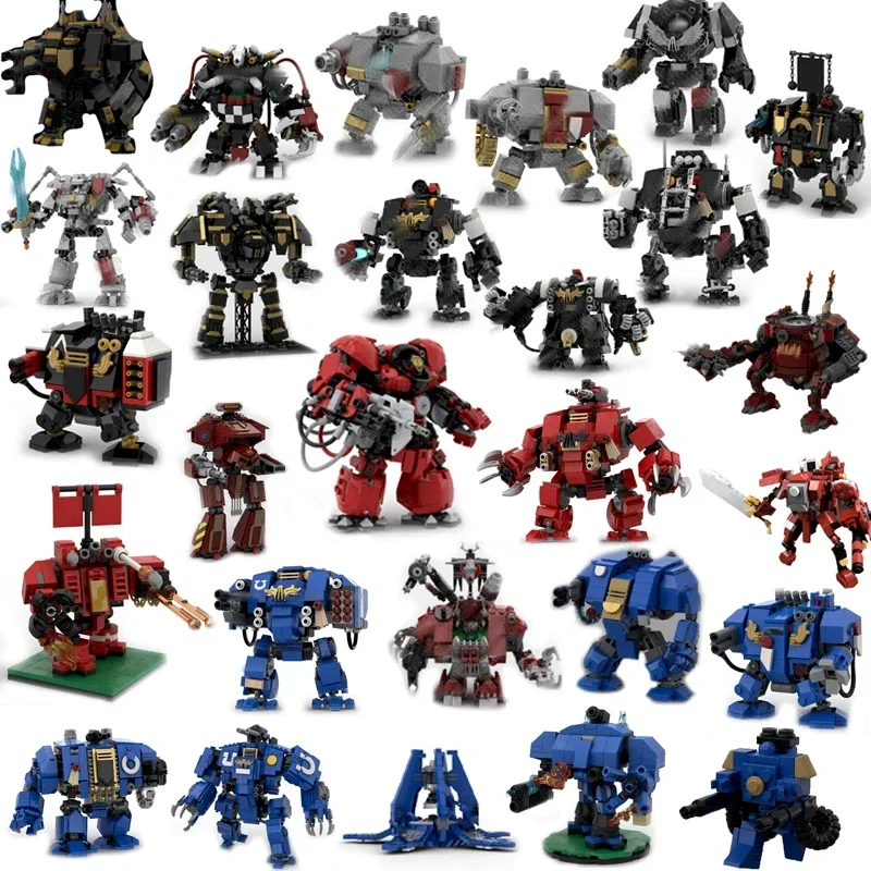 Populaire games Moc Model Bouwstenen Hamer Battle Mech Collection Technologie Modulaire blokken Cadeau Kerstspeelgoed DIY-sets