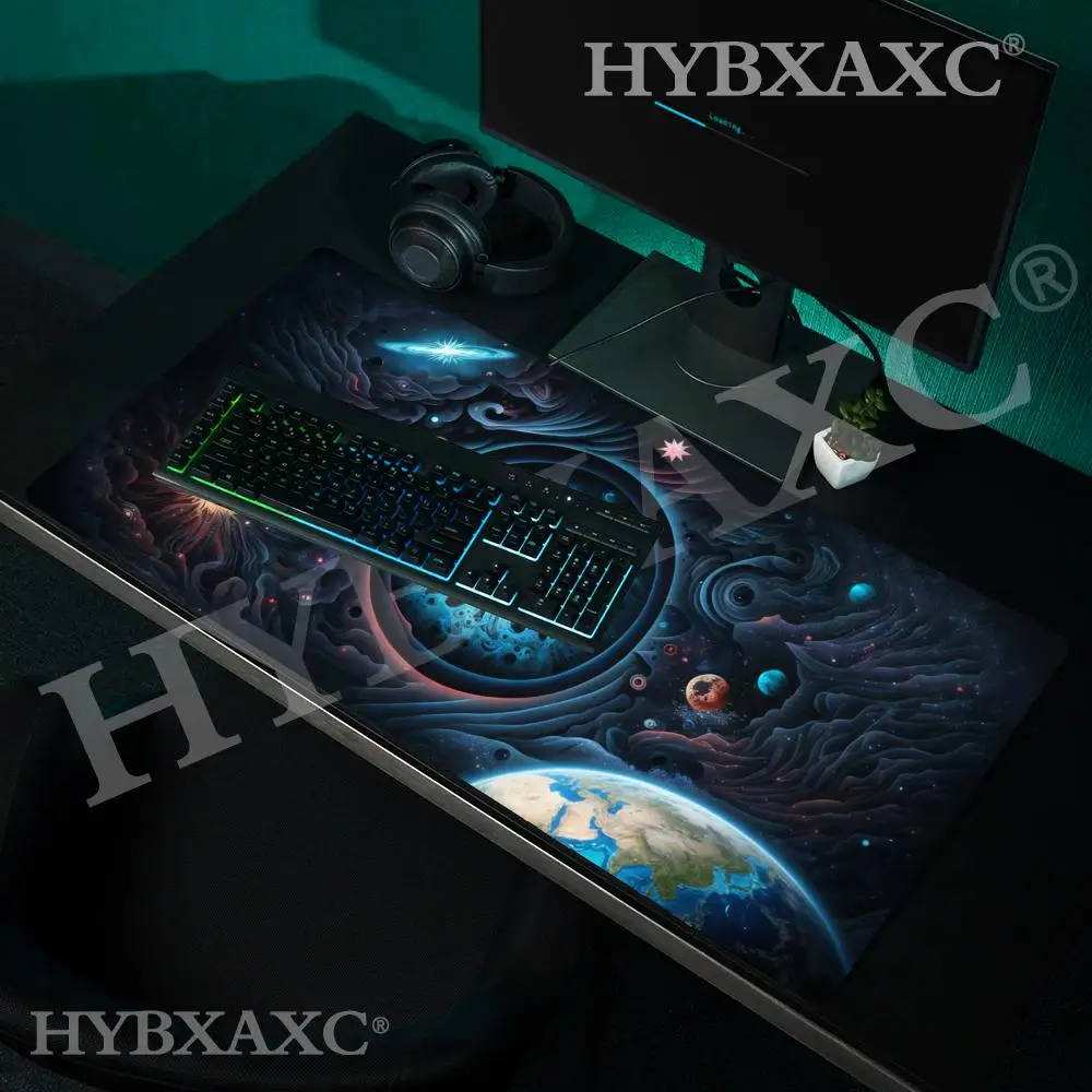 

HYBXAXC Gothic Cosmos Mouse Pad, Cosmic Gaming Mat, Space Play Mat, Abstract Playmat, Universe , Galaxy Pad, Gamer Table Decor