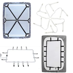 12 Clips Bed Sheet Fixed Clips Universal Adjustable Elastic Non-Slip Strap Mattress Holder Fasteners Blankets Bedding