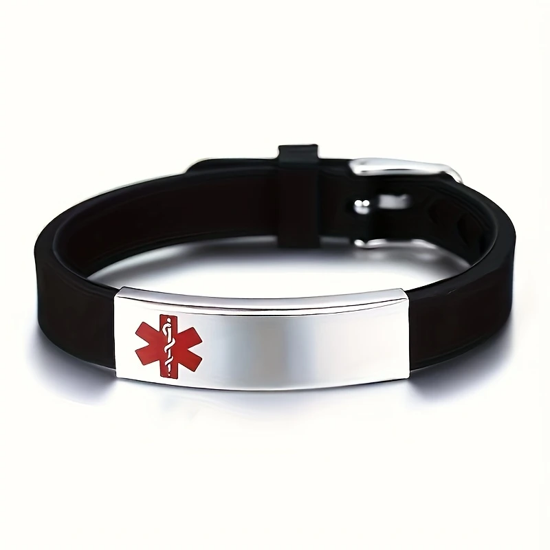 Customized SOS Warning Silicone Bracelet, Practical Gift