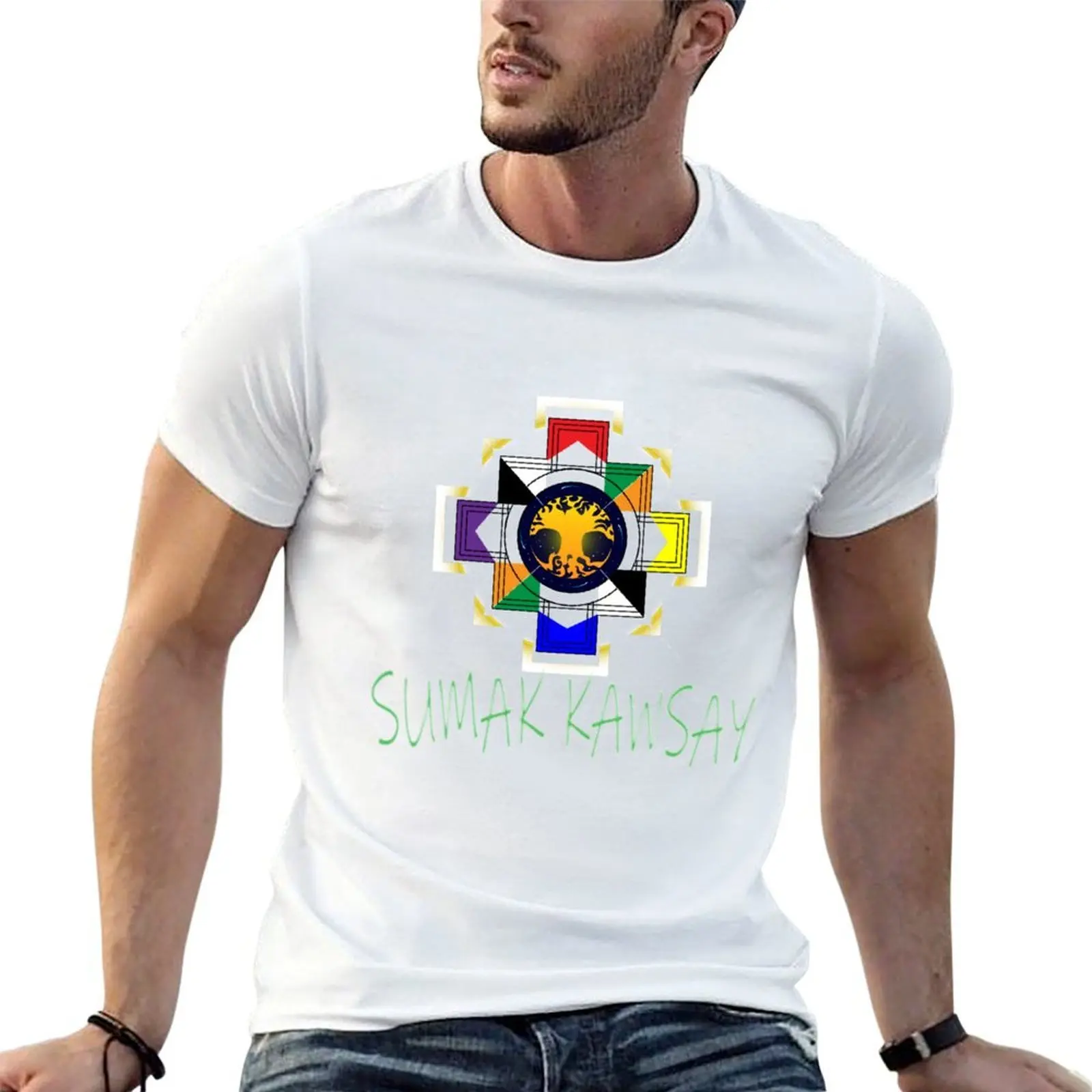 Chacana with the phrase good living T-Shirt croswit shirt man topping mens t shirts pack