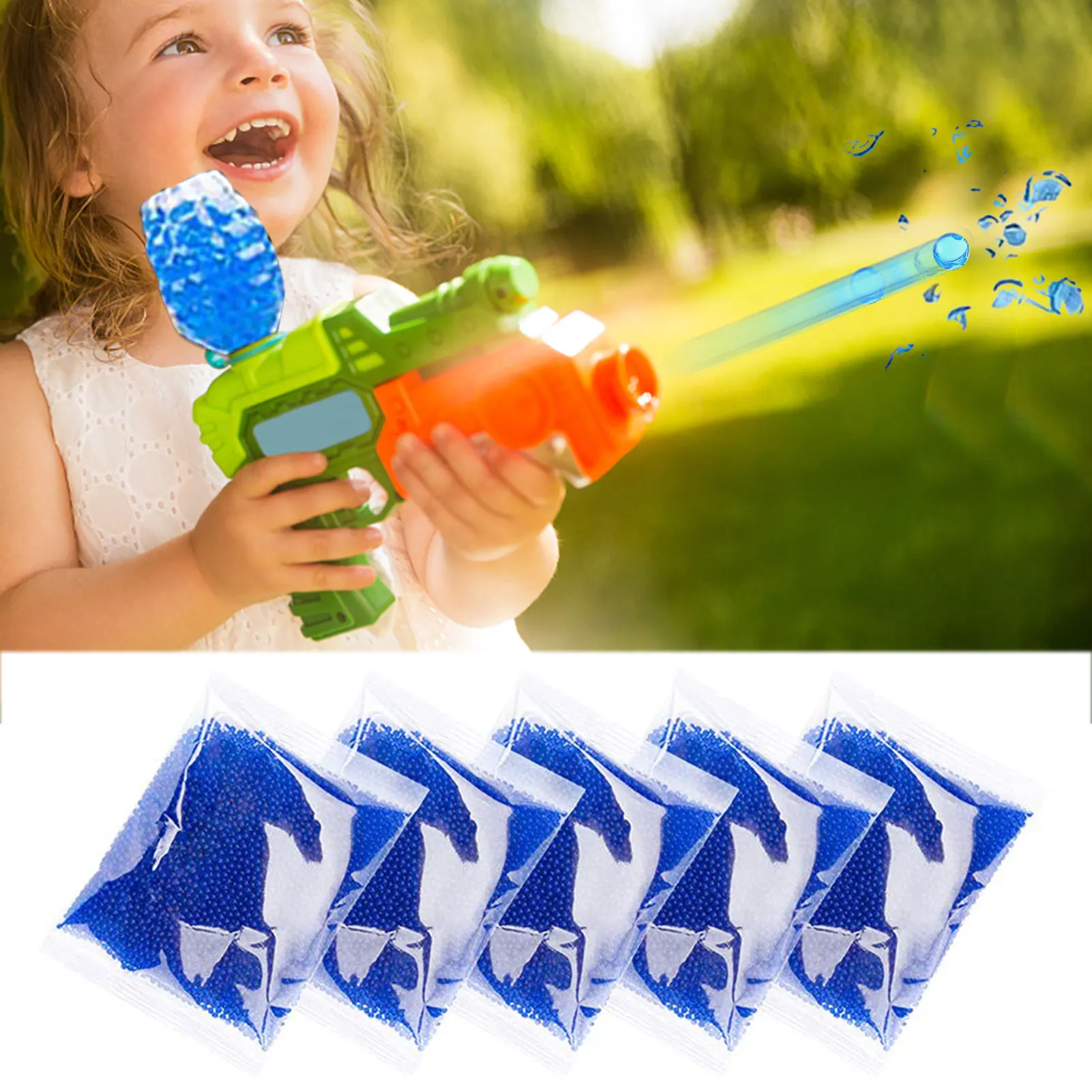 7-8MM Children's Water Bombs Toy Assault Toy Guns Accessories Rifle Bullet Fun Boy Toy Water Bombs RC Car Accessories