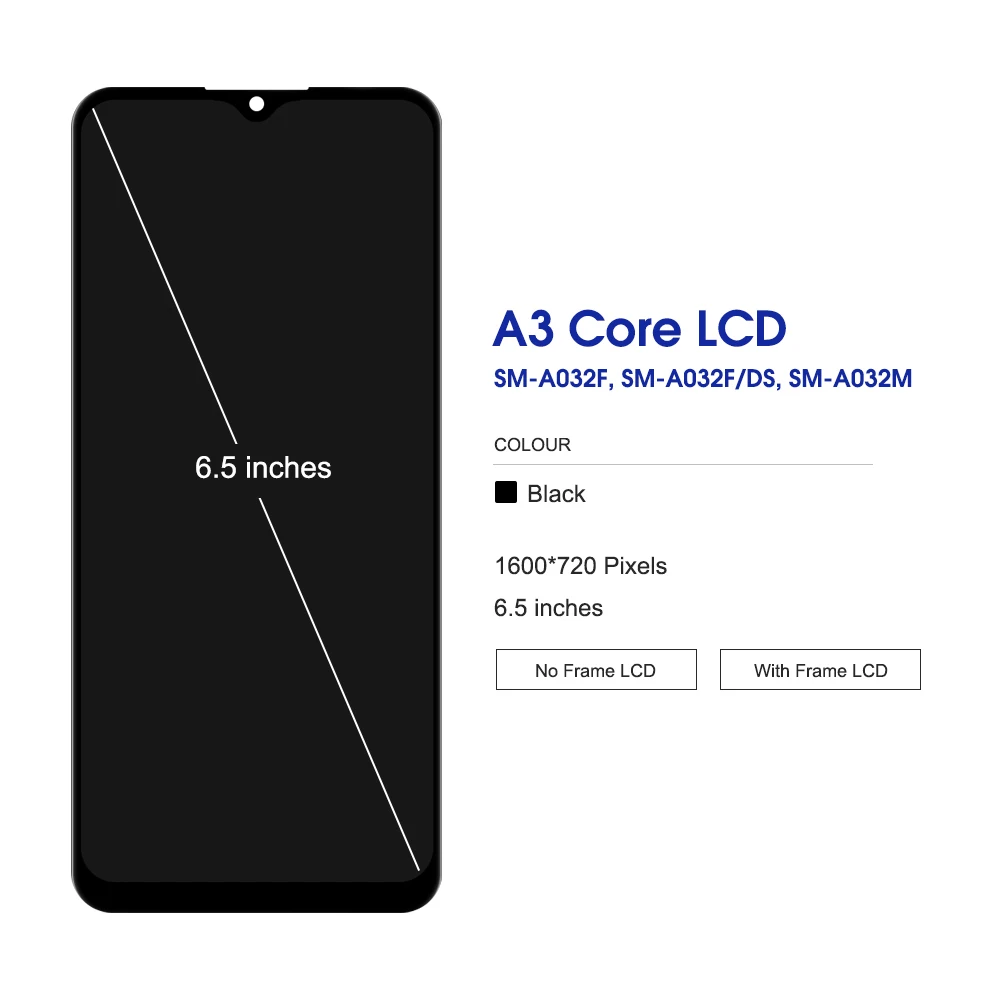 For SAMSUNG A03 Core LCD Display Touch Screen Digitizer Assembly For Samsung A032 LCD A032F SM-A032F/DS LCD Display Replacement