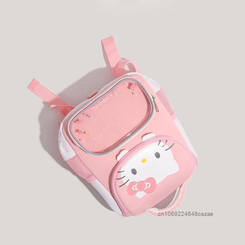 Sanrio Hello Kitty Creative Student Cartoon Backpack Japanese Style Cute Printed Shoulders Bag Sweet Soft Y2k Girl Pink Backpack