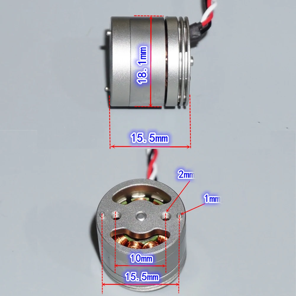 1406 Model uçak yüksek hızlı fırçasız Motor 2200KV 4 eksenli çok rotorlu 1306 fırçasız Motor değiştirme