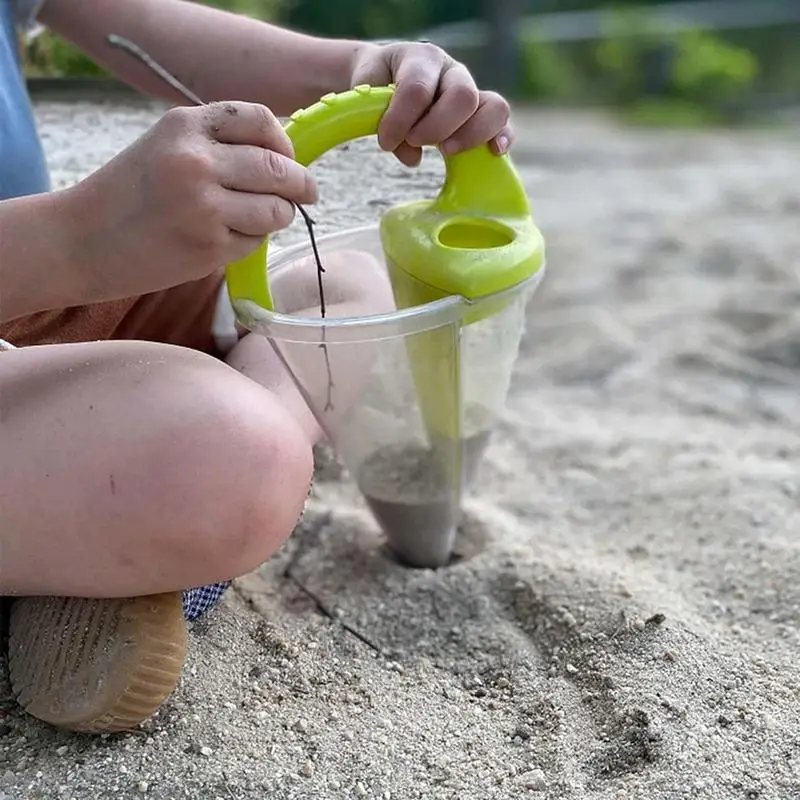 Ferramenta infantil de areia praia, funil de derramamento de água, brinquedos ao ar livre para crianças, verão