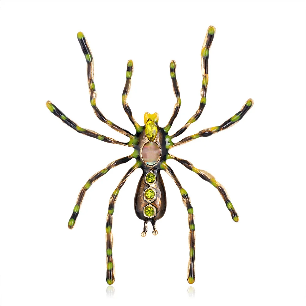 Spider brooch creative  quirky personality brooch exaggerated large spider brooch fashionable and versatile clothing accessories