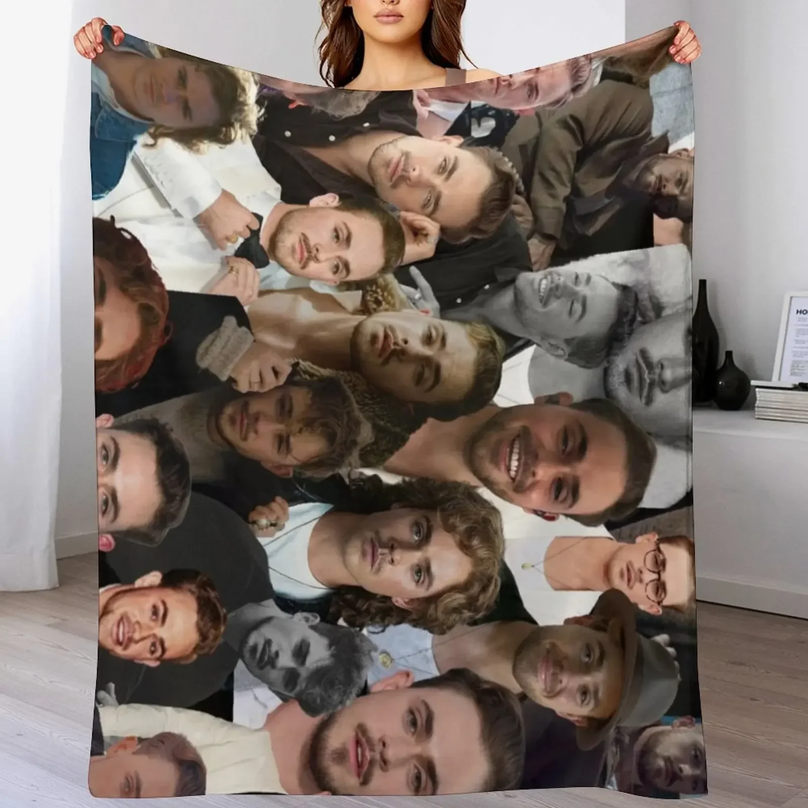 

Montgomery photo collage Throw Blanket Soft Beds Flannels christmas decoration Quilt Blankets