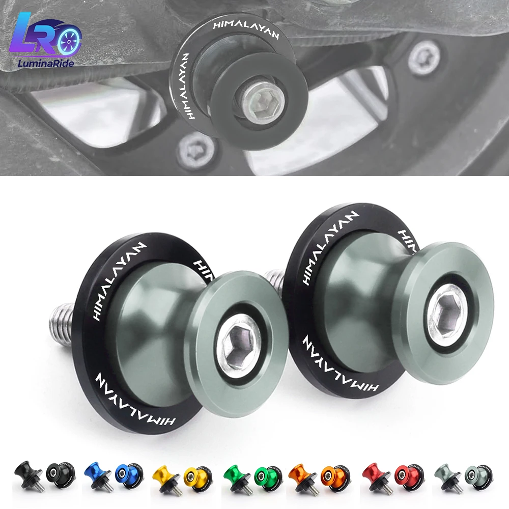 For Royal Enfield Himalayan 450 411 Bullet Meteor Classic 350 500 Moto M8 Swing Arm Spool Swingarm Spools Sliders Screws Stand