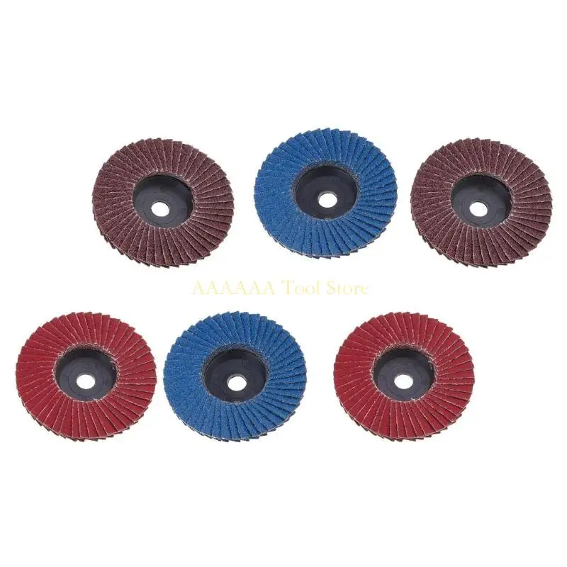 A2BE 3/6X/SET 75mm 80 Grits Flap Discs & mài đĩa đánh bóng cho thép không gỉ