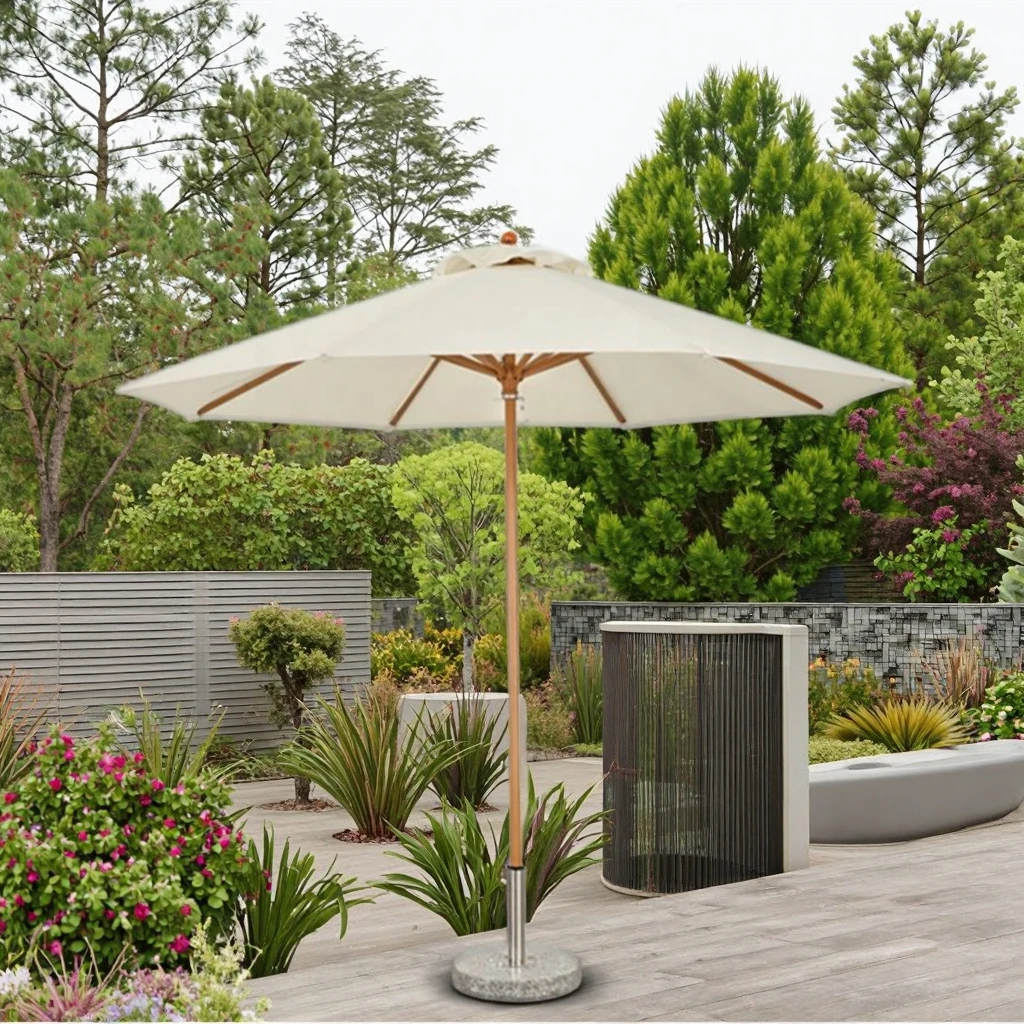New Foldable Waterproof Beach Umbrella with Furniture Parasol for Gym Use